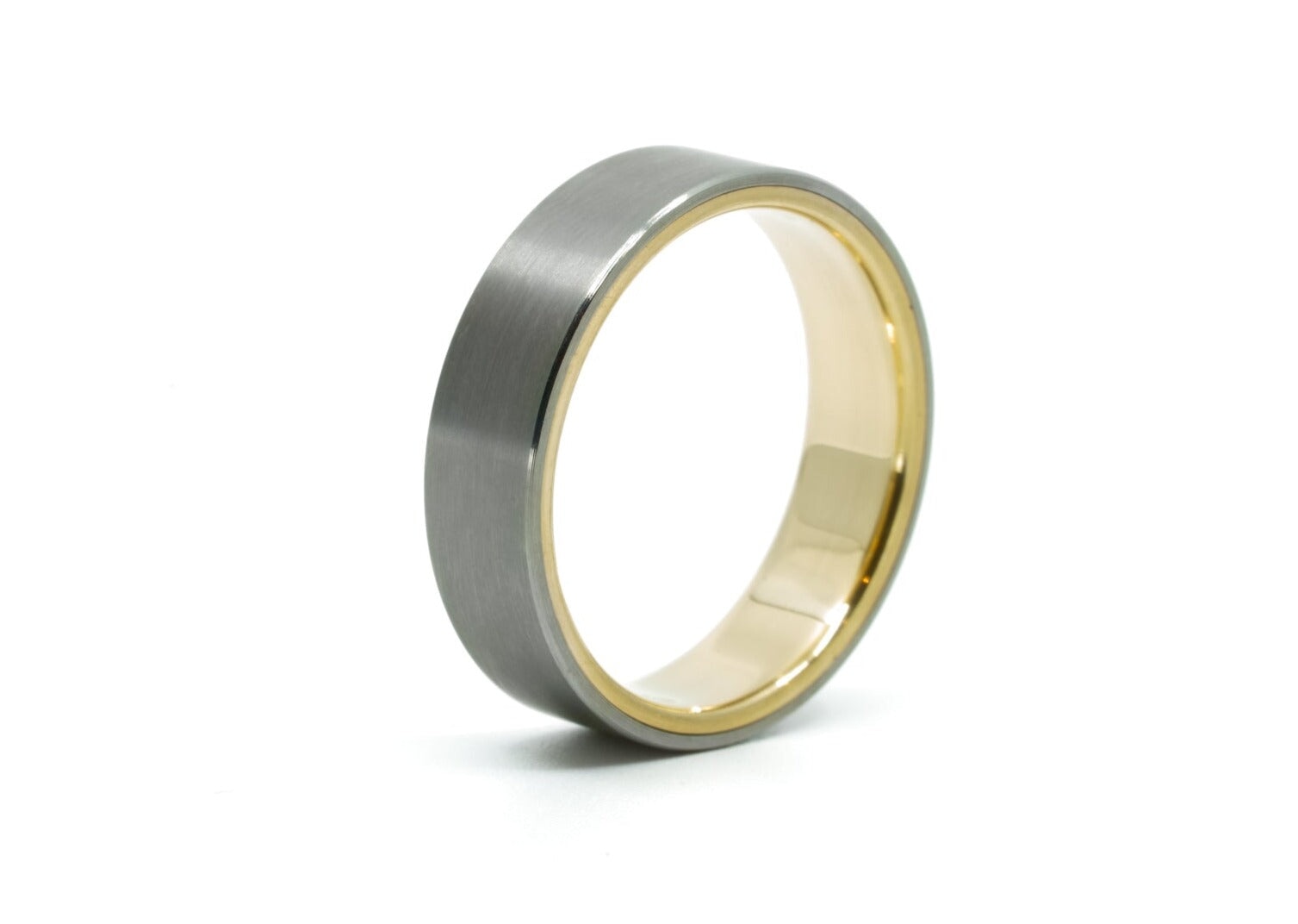 Titanium/14kt Yellow Gold on sale Men’s band 9.5