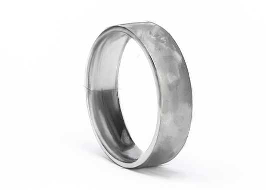 The Cornell Hammered Titanium Ring