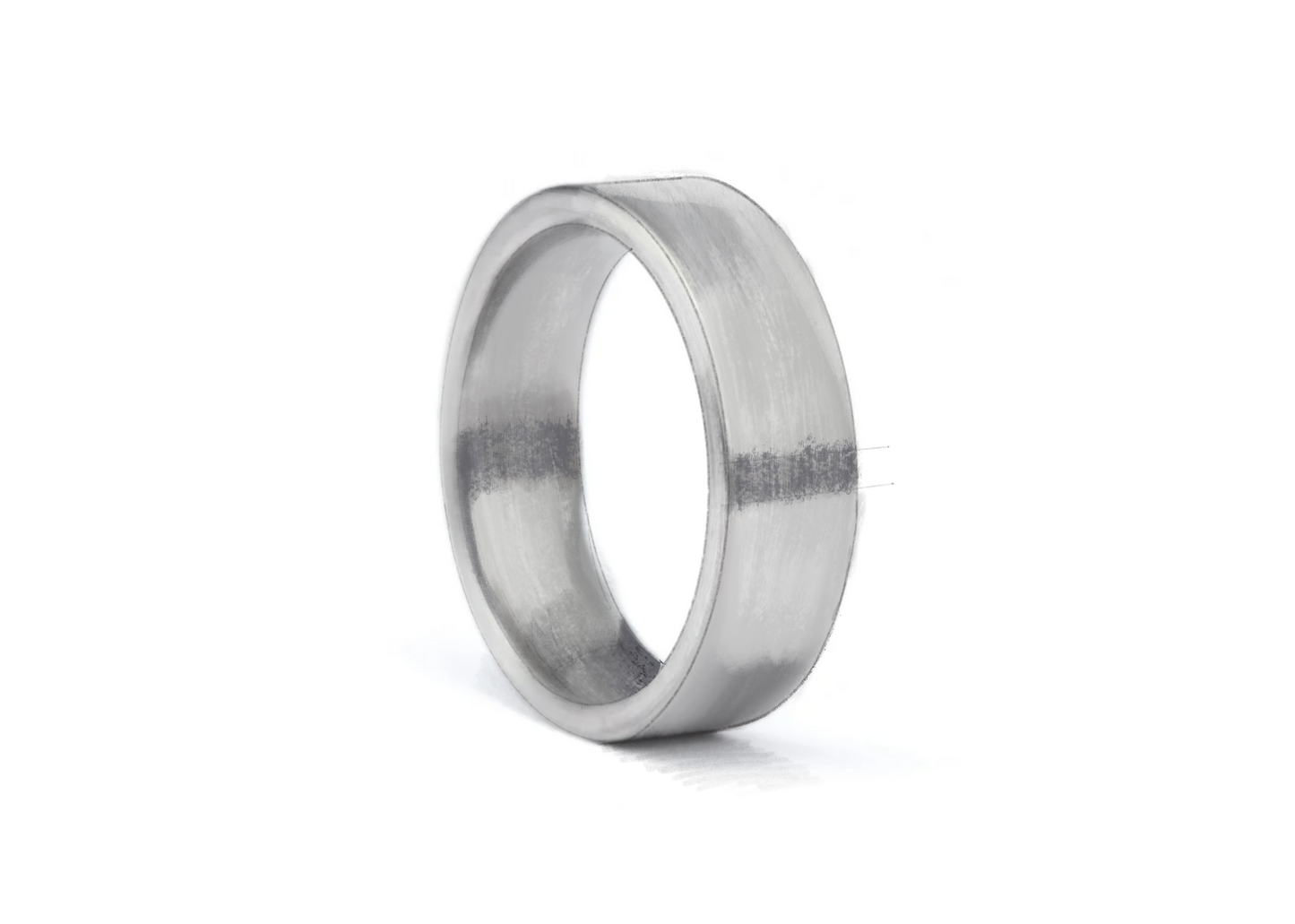 The Minimalist 'Zuna' Brushed Tungsten Ring