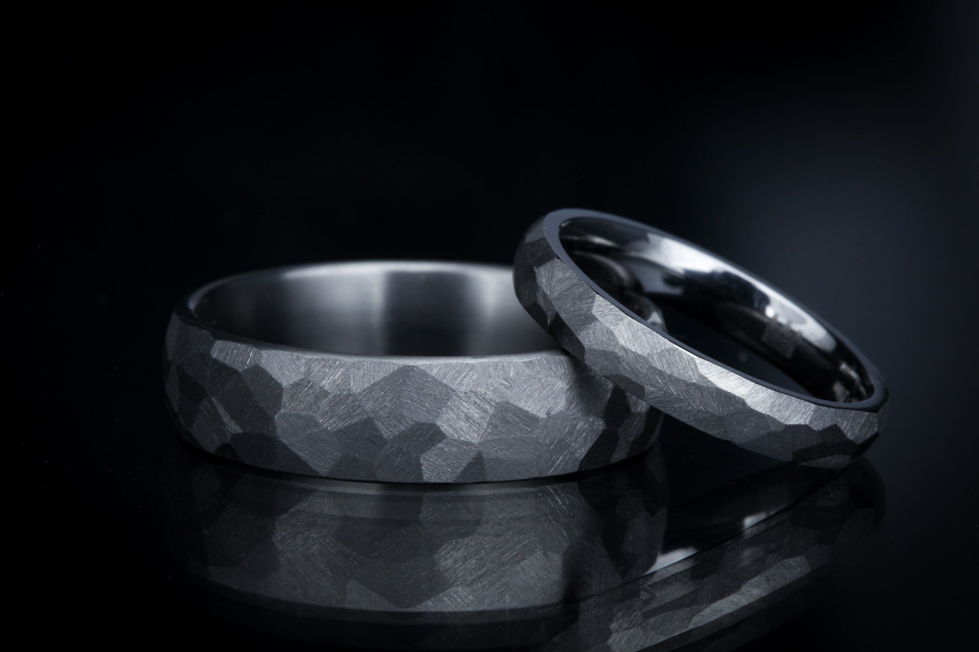 Minimal Hand-Ground Titanium selling Wedding Ring (Faceted) with optional Engraving. 6mm. Eco-Friendly. Next-Day Delivery Available!