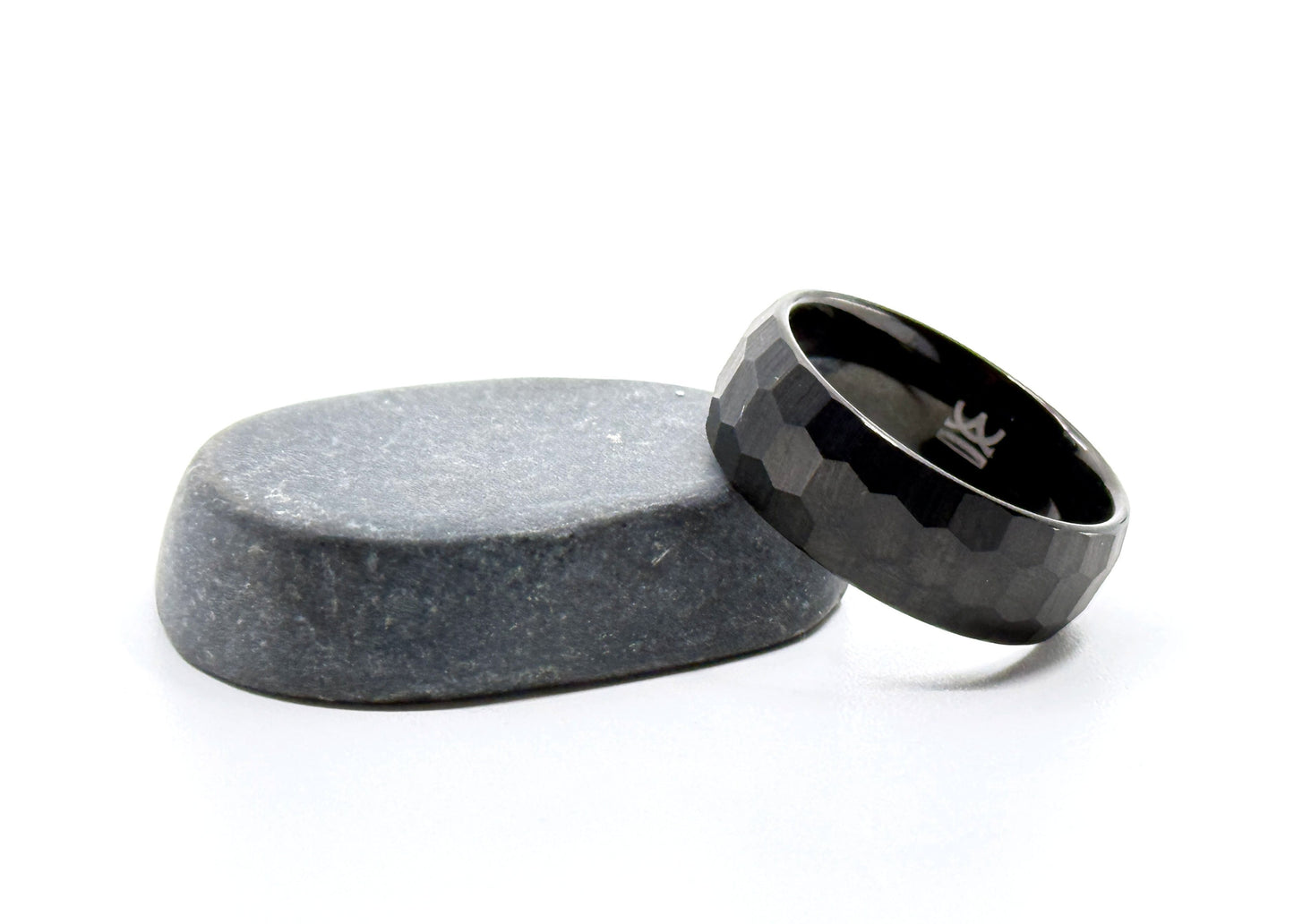 Size 10 Closeout Ring: "Charles" Black Tungsten