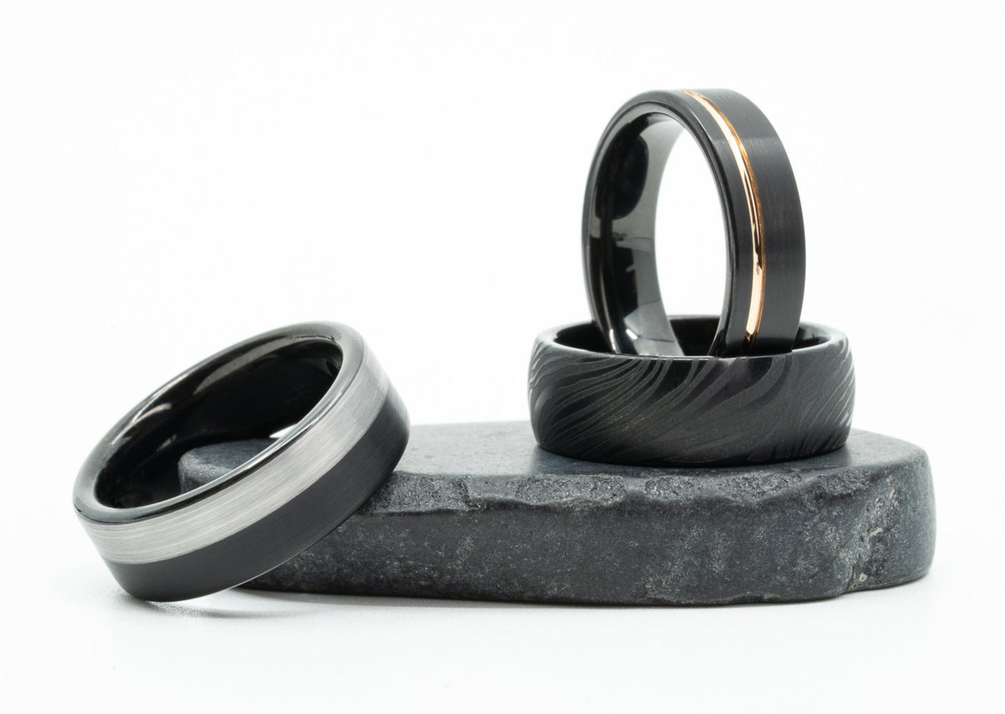 Tungsten "Archer" Split-Finish Ring