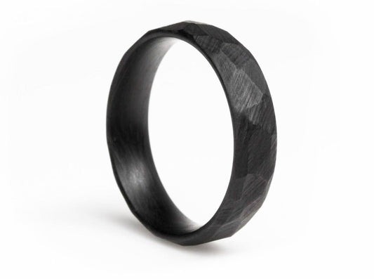 The Noble - Carbon Fiber & Metal Ring