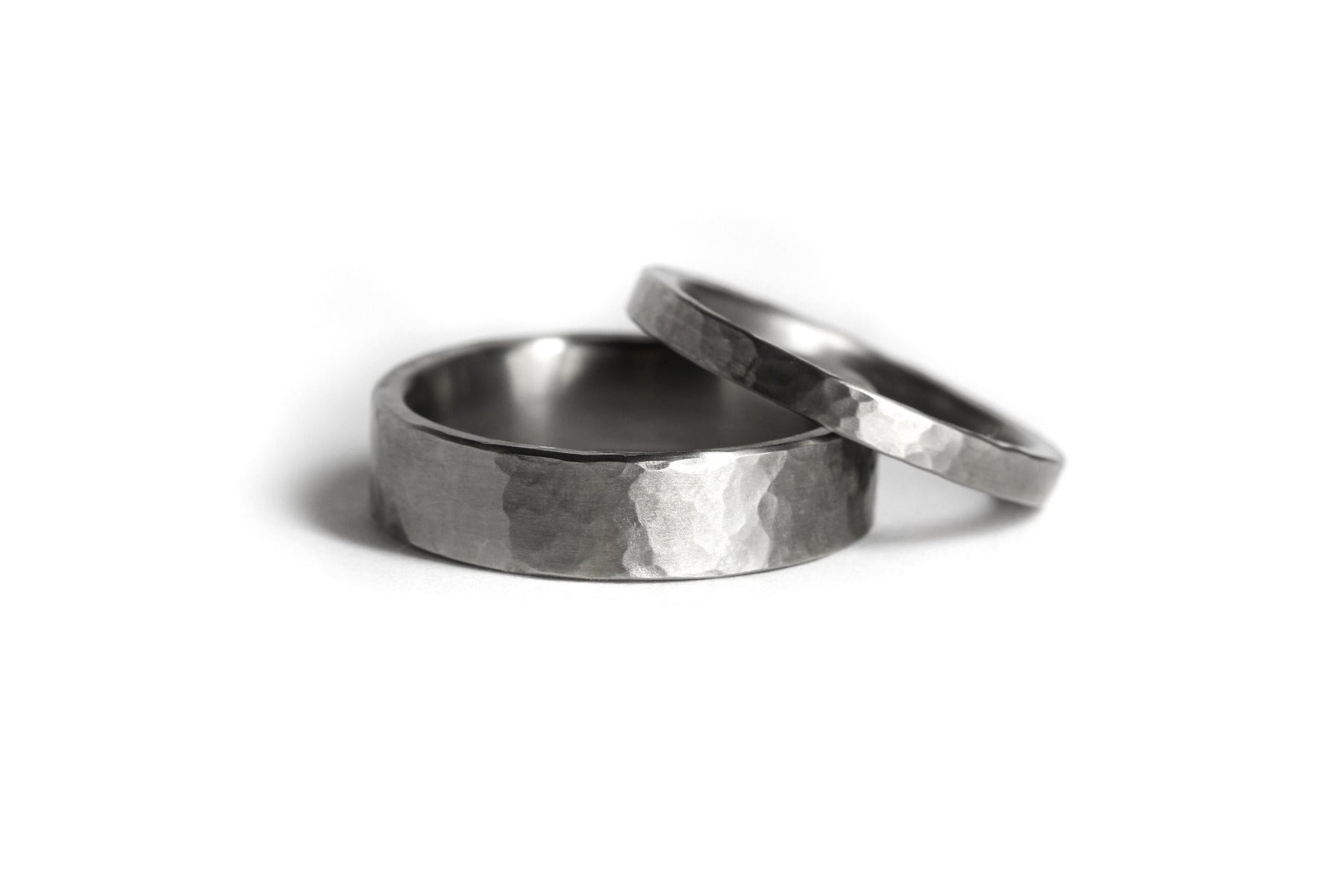 The Cornell Hammered Titanium Ring Rings 